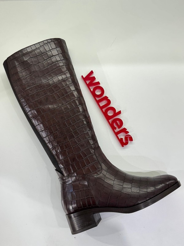 Kozaki damskie Wonders W135 czekolada 