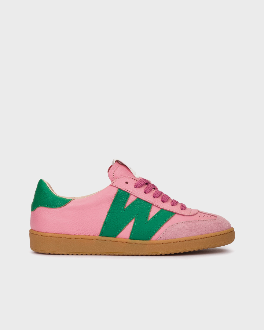 W152 Sneakersy Wonders AP-2001 różowe samby