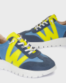 Sneakersy Wonders A-2476 niebieskie