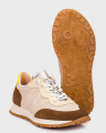 Damskie sneakersy hiszpańskie Wonders koniak taupe