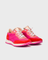 Sneakersy damskie hiszpańskie Wonders czerwono-różowe