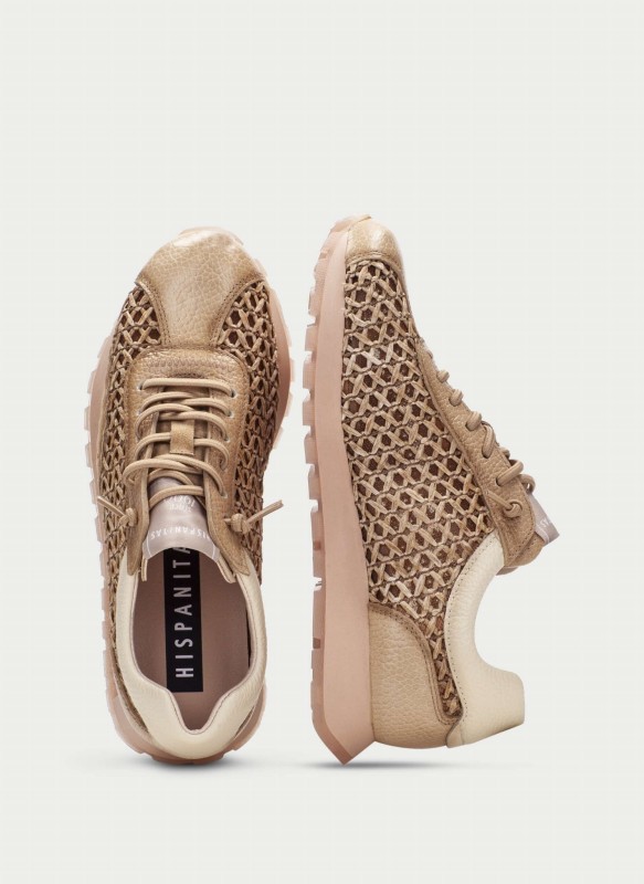 Sneakersy HISPANITAS rafia 