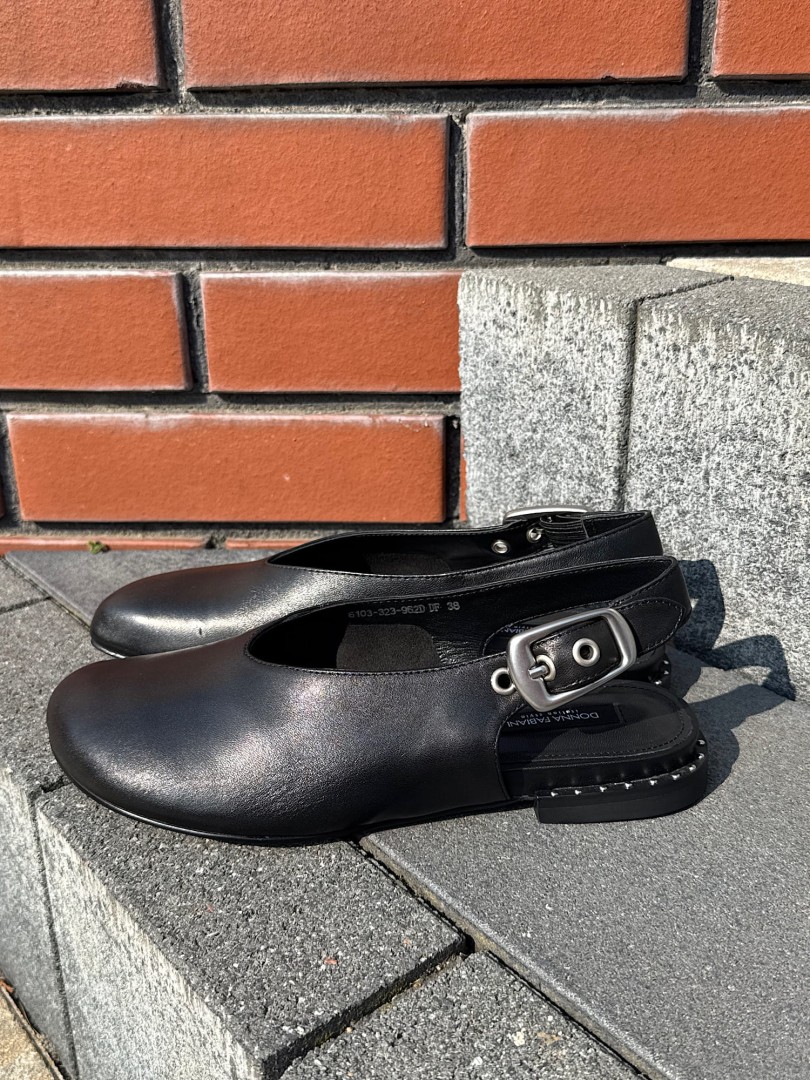 Baleriny bez pięty DONNA FABIANI czarne