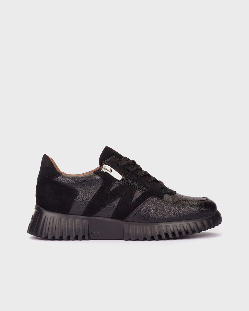 Sneakersy WONDERS czarne z zamkiem