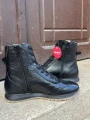 Wonders sneakersy długie wysokie czarne bokserskie sznurowane plus zamek