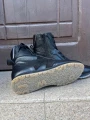 Wonders sneakersy długie wysokie czarne bokserskie sznurowane plus zamek