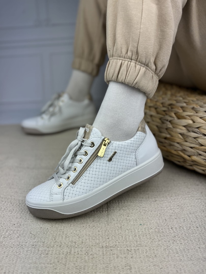 Sneakersy IGI włoskie białe zamek 5658100