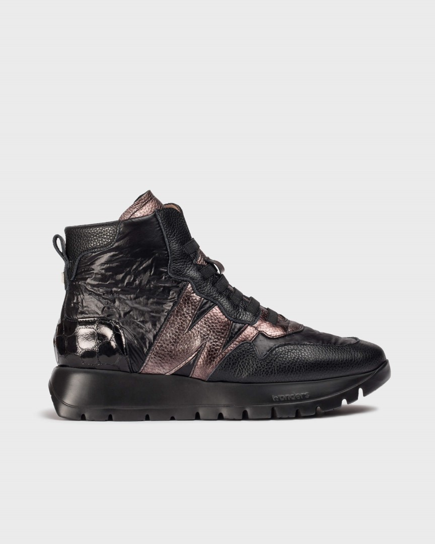 Sneakersy damskie WONDERS wysokie botki W106